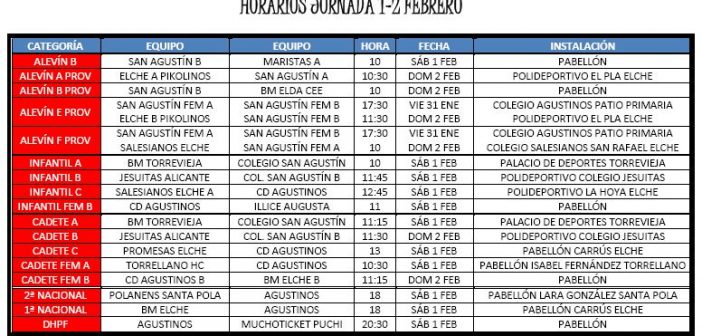 Horarios Agustinos